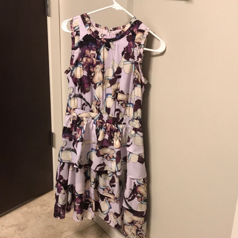 Purple floral Banana Republic cocktail dress